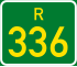 Regional route R336 shield