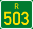 Regional route R503 shield