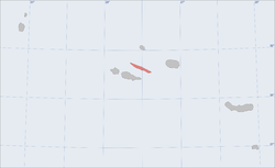 Местоположба на островот Сао Жоржи во архипелагот на Азорите