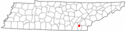 Location of Hopewell, Tennessee