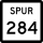 State Highway Spur 284 marker