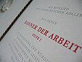 Urkunde Orden Banner der Arbeit - DDR