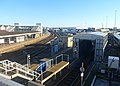 The Southsea Railway departed Fratton Station from a dedicated island platform, now the present-day location of a modern train washing machine.