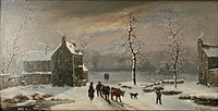 Cornelis Kruseman: Winter Landscape