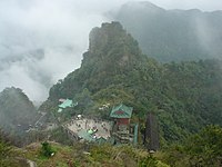 Altertümlicher Gebäudekomplex in den Wudang-Bergen