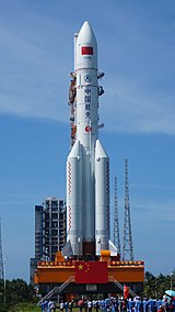 Long March 5 carrier rocket at Wenchang Space Launch Site