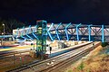 A night view of Adelaide Showgrounds Train Station