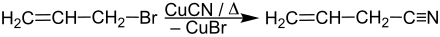 Herstellung von Allylcyanid aus Allylbromid und Kupfercyanid