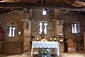 Interior da capela de Santa Eufemia de Ambía