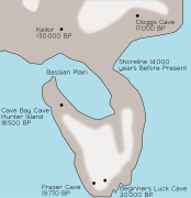 The Bassian Plain was a land bridge that connected Tasmania to mainland Australia