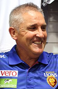 Chris Fagan coaching Brisbane in 2016