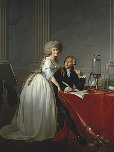 Portrait of Antoine-Laurent Lavoisier and his Wife, by Jacques-Louis David