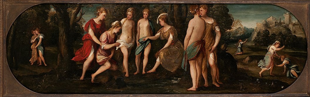 Diana and Callisto (1540s) by Andrea Schiavone, from the Suida-Manning Collection at the Blanton Museum of Art.