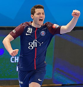 Édouard Kempf sous le maillot du PSG en 2017