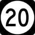 Kentucky Route 20 marker