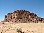 Jebel Bakar mesa in a desert