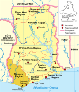 Costa d'Oro Prussiana - Localizzazione