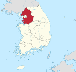 Location of Gyeonggi-do
