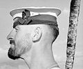 Australian sailor in 1940 with the British pattern seaman's cap