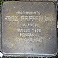 Stolperstein für Fritz Pfifferling in Halle (Saale)