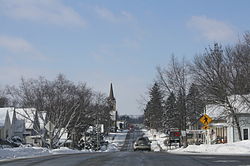 Looking west at downtown Horicon