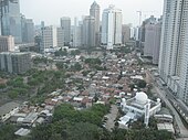 Vue aérienne de Jakarta