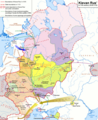 Kievan Rus' around 1100 (Council of Liubech)