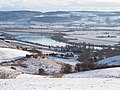 The church from Northlees Farm, near Deuchny Wood, in 2010