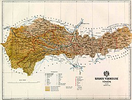 Comitato di Kolozs – Mappa