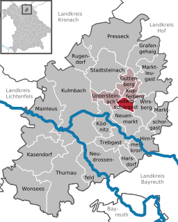 Läget för Ludwigschorgast i Landkreis Kulmbach