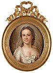 Porträtt från 1770-talet av Davids hustru Mary Chambers (1731–1774) av Jonas Forsslund.