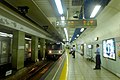 A view of the platforms, August 2015