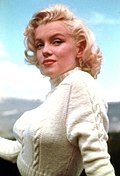 Publicity photo of Marilyn Monroe in 1953.