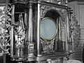 Fixed monstrance in the Old Catholic church in Oudewater, the Netherlands