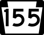 Pennsylvania Route 155 marker