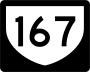 Highway 167 marker