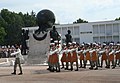 Pionniers sur la place d'armes du 1er régiment étranger lors des festivités de Camerone en 2007