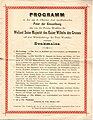 Program of the ceremony