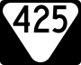 State Route 425 marker