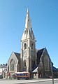 The northeastern corner of the church