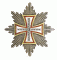 Grand Cross breast star studded with diamonds