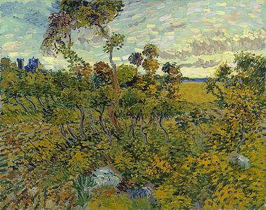 Sunset at Montmajour, by Vincent van Gogh