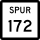 State Highway Spur 172 marker