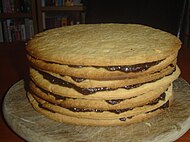 Vínarterta – a layered Icelandic cake with prune jam filling