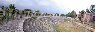 Ruins of the Ancient Roman theater of Ferentium