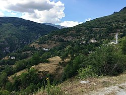 Panoramic view of the village Nistrovo