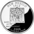 Image 40New Mexico state quarter, circulated in April 2008 (from New Mexico)