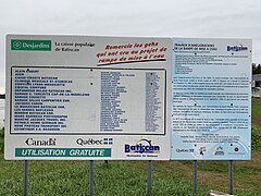 Panneau d'informations, stationnement