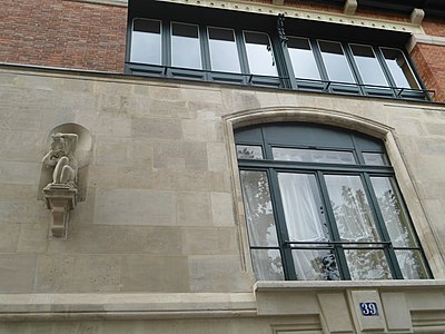 Détail de la façade.