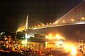 Bãi Cháy Bridge at night